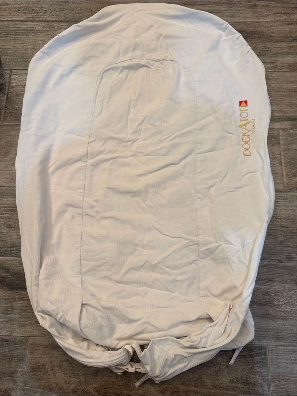 DockATot Grand White Lounger Cover - Soft Breathable Cotton